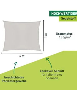 Windhager Sonnensegel > Sonnensegel Cannes, rechteckig, ca. B400/T300 cm