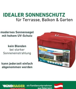 Windhager Sonnensegel > Sonnensegel Cannes, dreieckig, ca. B500/T500 cm