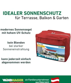 Windhager Sonnensegel Cannes, rechteckig, ca. B500/T400 cm Rot Sale