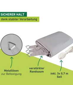 Windhager Sonnensegel Cannes, dreieckig, ca. B500/T500 cm Hellgrau Online