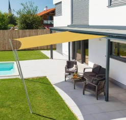 Windhager Sonnensegel - Sonnensegel Cannes, quadratisch, ca. B500/T500 cm Gelb