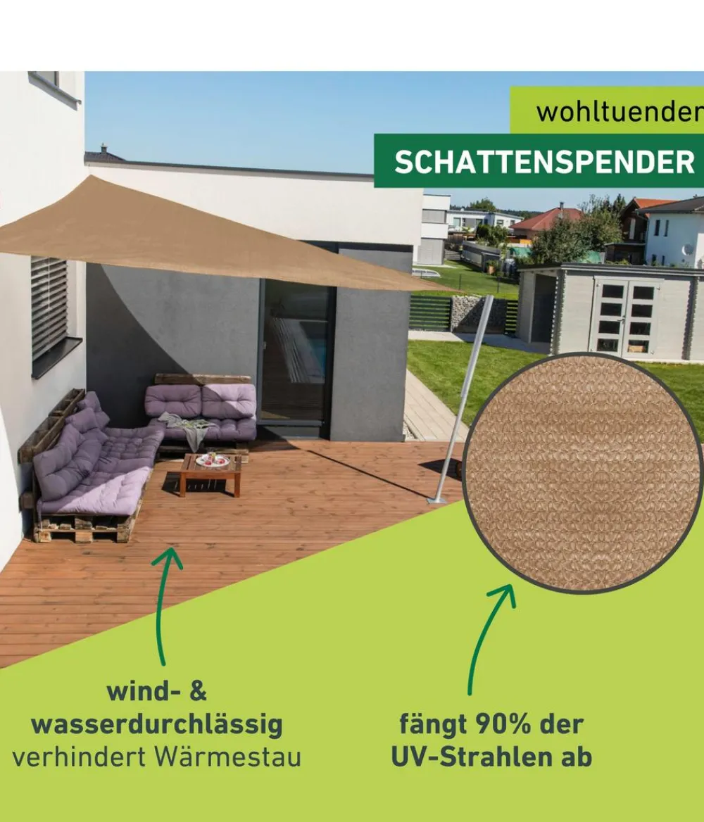 Windhager Sonnensegel > Sonnensegel Capri, dreieckig, ca. B500/T500 cm