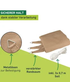 Windhager Sonnensegel > Sonnensegel Capri, dreieckig, ca. B500/T500 cm