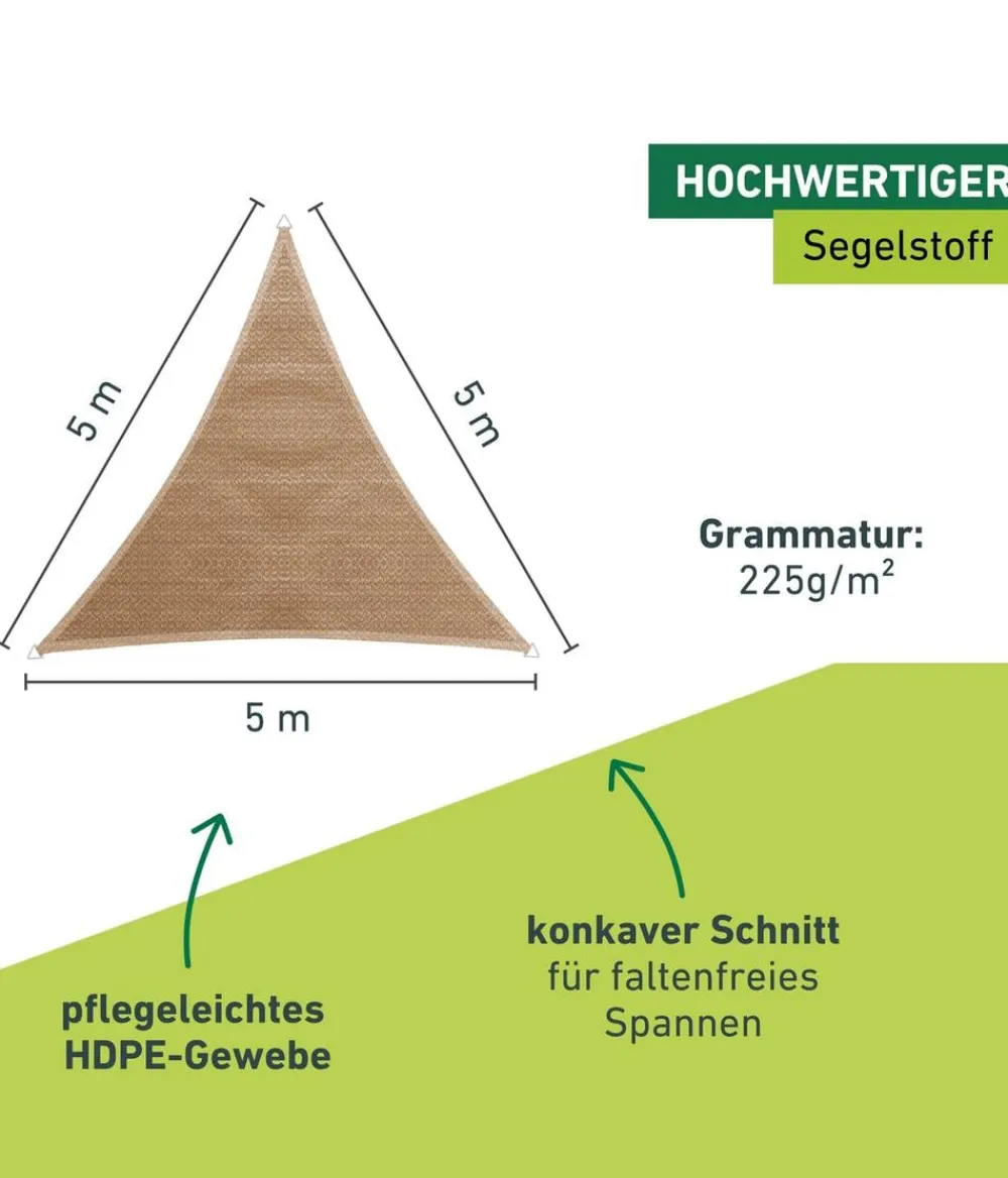 Windhager Sonnensegel > Sonnensegel Capri, dreieckig, ca. B500/T500 cm