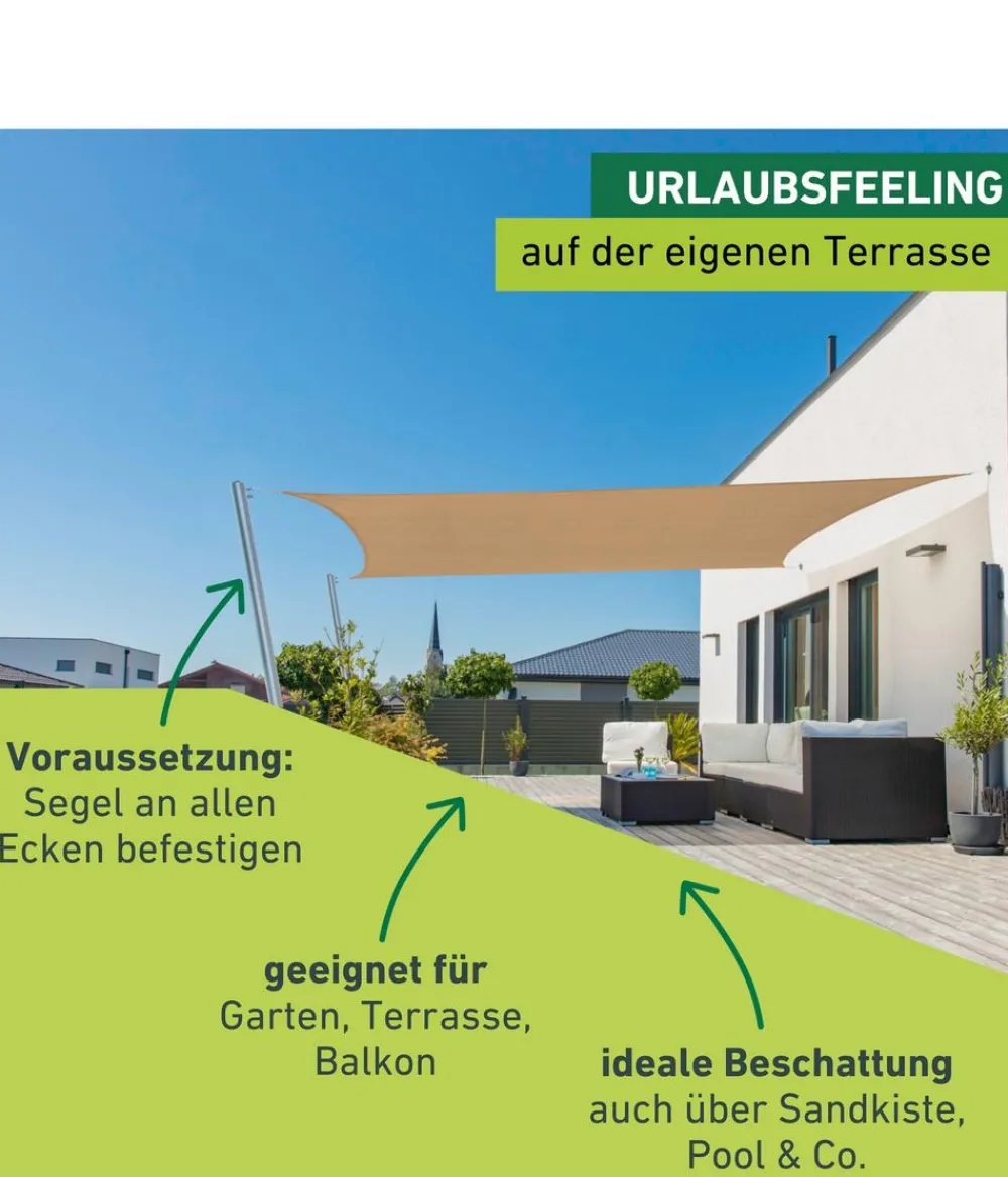Windhager Sonnensegel > Sonnensegel Capri, rechteckig, ca. B500/T400 cm