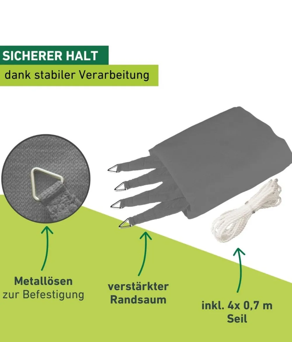Windhager Sonnensegel Capri, rechteckig, ca. B500/T400 cm Grau Online