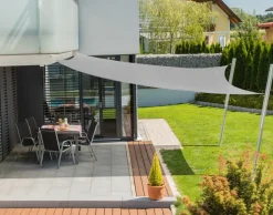 Windhager Sonnensegel Capri, quadratisch, ca. B400/T400 cm Grau New