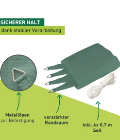 Windhager Sonnensegel Capri, quadratisch, ca. B400/T400 cm Grün Discount