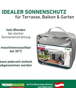 Windhager Sonnensegel Capri, dreieckig, ca. B400/T400 cm Grau Online