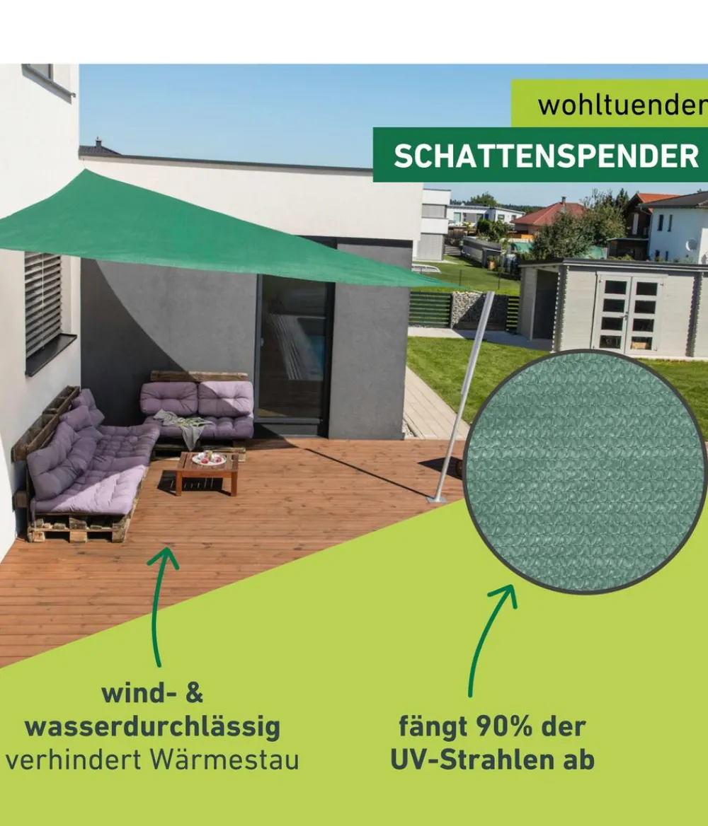 Windhager Sonnensegel - Sonnensegel Capri, dreieckig, ca. B500/T500 cm Beige