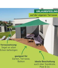 Windhager Sonnensegel - Sonnensegel Capri, dreieckig, ca. B500/T500 cm Beige