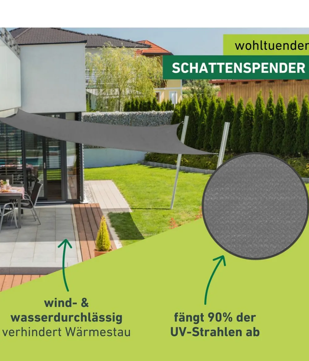 Windhager Sonnensegel - Sonnensegel Capri, rechteckig, ca. B500/T400 cm Beige