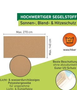 Windhager Sonnensegel > Sonnensegel, rechteckig,ca. B270/T140cm