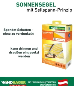 Windhager Sonnensegel, rechteckig,ca. B270/T140cm Gelb Hot