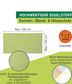 Windhager Sonnensegel - Sonnensegel, rechteckig,ca. B270/T140cm Hellgrün