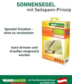Windhager Sonnensegel - Sonnensegel, rechteckig,ca. B270/T140cm Hellgrün