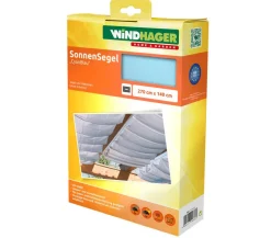 Windhager Sonnensegel - Sonnensegel, rechteckig,ca. B270/T140cm Hellblau