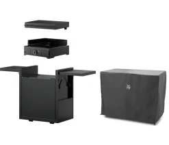 WMF Plancha Set 45E mit Wagen, ca. B60/H99,5/T63 cm Schwarz