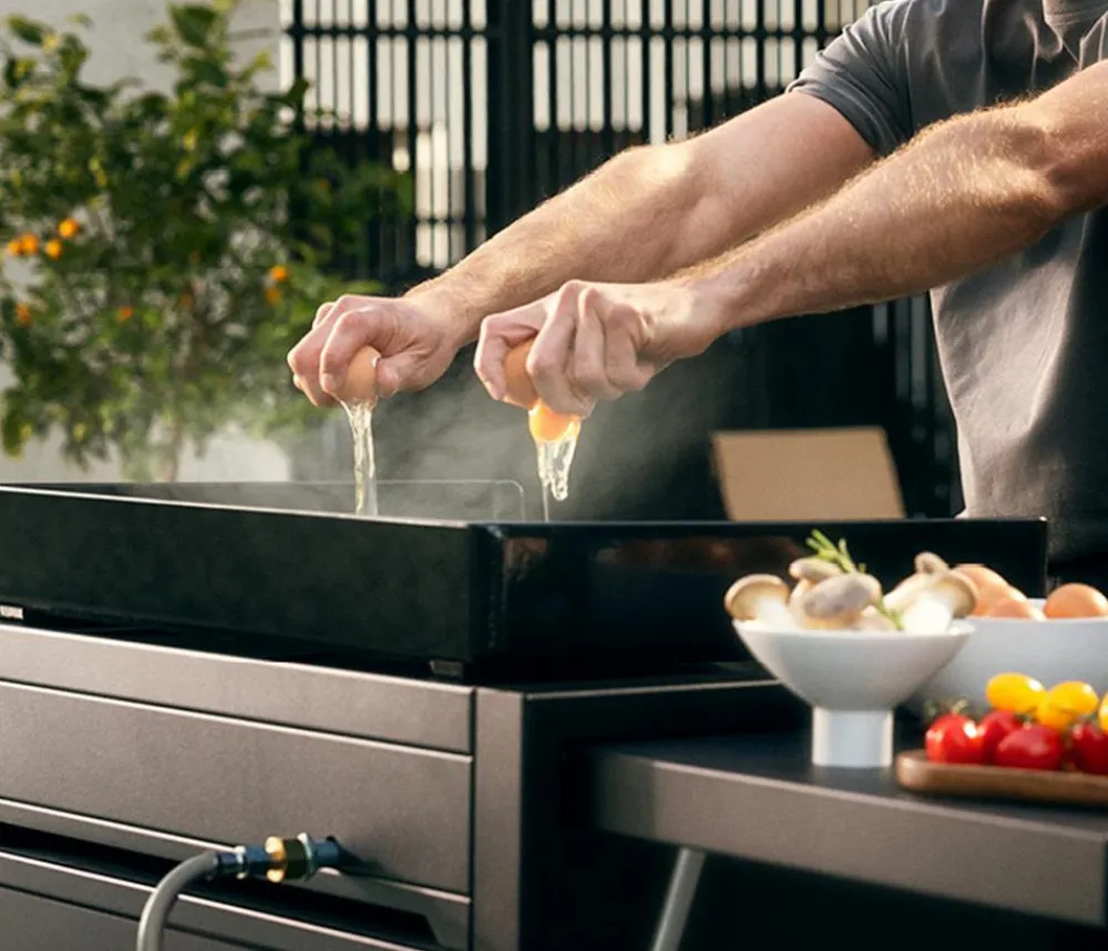 WMF Gasgrills > Plancha Set 60G mit Wagen, ca. H75/B99,5/T63 cm