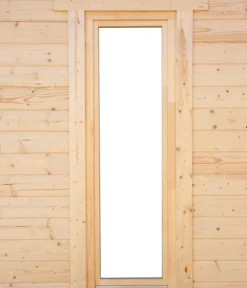 Wolff Finnhaus Fenster & Türen - Einzelfenster, 70 mm, Öffnungsrichtung rechts Natur