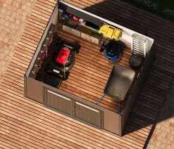 Wolff Finnhaus Gartenhaus Vitale 2420, ca. B256/H222/T220 cm Outlet