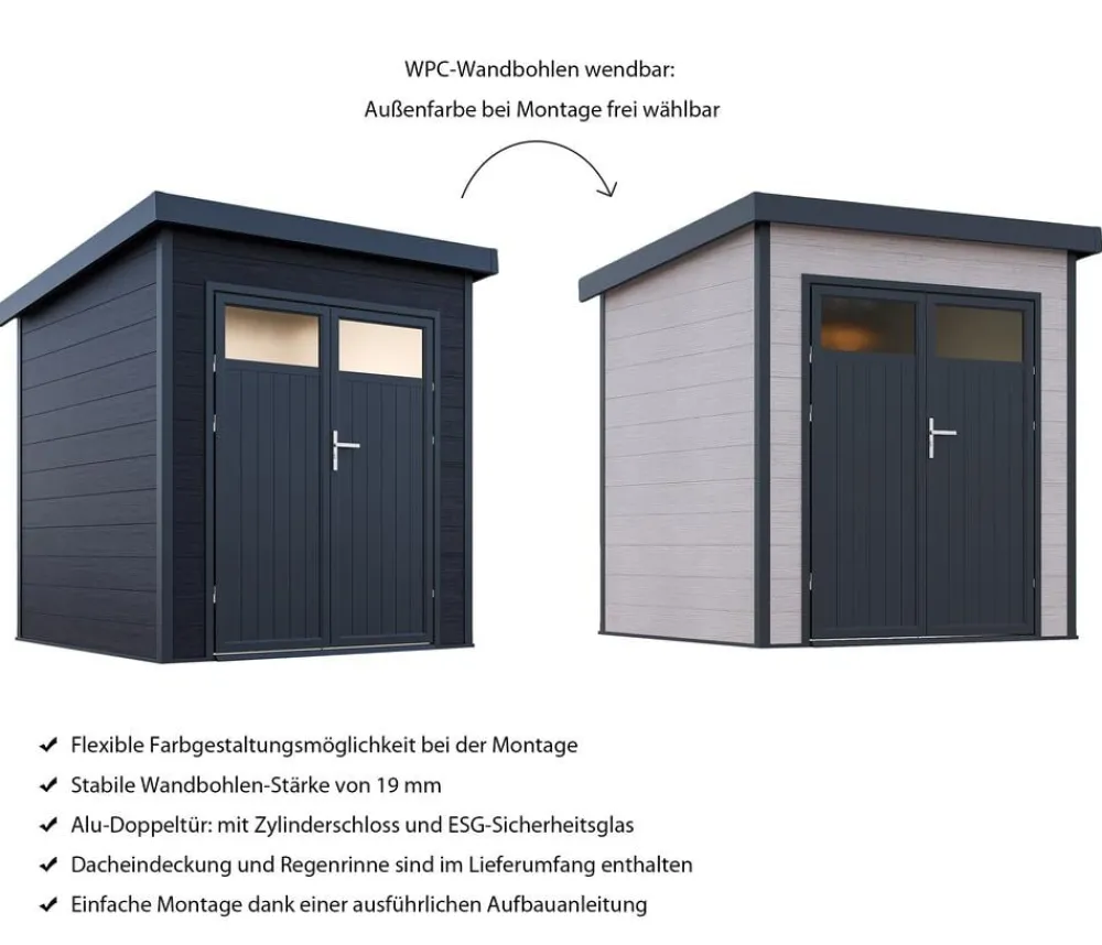 Wolff Finnhaus Gartenhäuser & Gerätehäuser - Gerätehaus Vitale 2020, ca. B216/H222/T220 cm