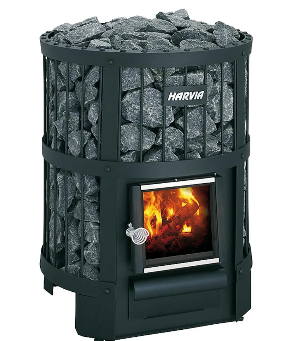 Wolff Finnhaus Saunas & Infrarotkabinen - Holzofen Legend 240 Schwarz