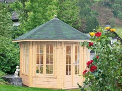 Wolff Finnhaus Pavillons - Pavillon Milano 3.0, ca. B360,3/H330/T360,3 cm Grün