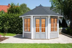 Wolff Finnhaus Pavillons - Pavillon Milano 3.5, ca. B430,1/H346/T430,1 cm Schwarz