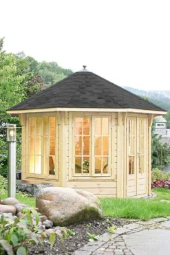 Wolff Finnhaus Pavillons - Pavillon Milano 3.5, ca. B430,1/H346/T430,1 cm Schwarz