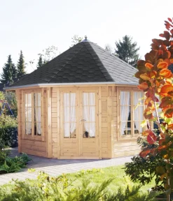Wolff Finnhaus Pavillons - Pavillon Roma 4.0, ca. B479,8/H361/T479,8 cm Rot
