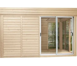 Wolff Finnhaus Sauna Paradiso 4x3, ca. B429/H261/T328 cm Natur