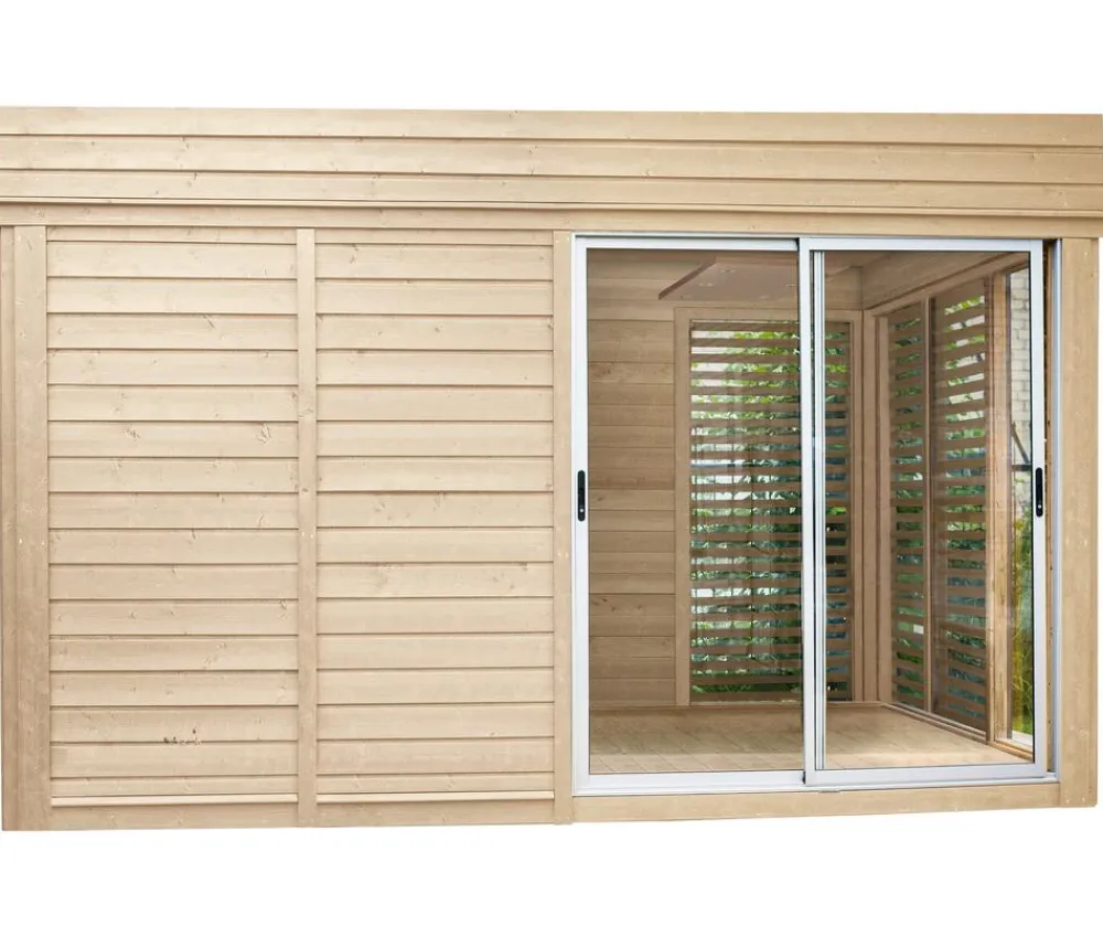 Wolff Finnhaus Sauna Paradiso 4x3, ca. B429/H261/T328 cm Natur