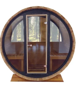 Wolff Finnhaus Saunas & Infrarotkabinen > Vollglasfront