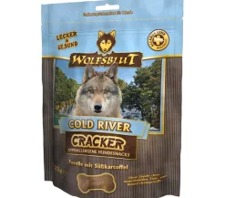 WOLFSBLUT Hundeleckerlies - Hundesnack Cracker Cold River Forelle, 225 g
