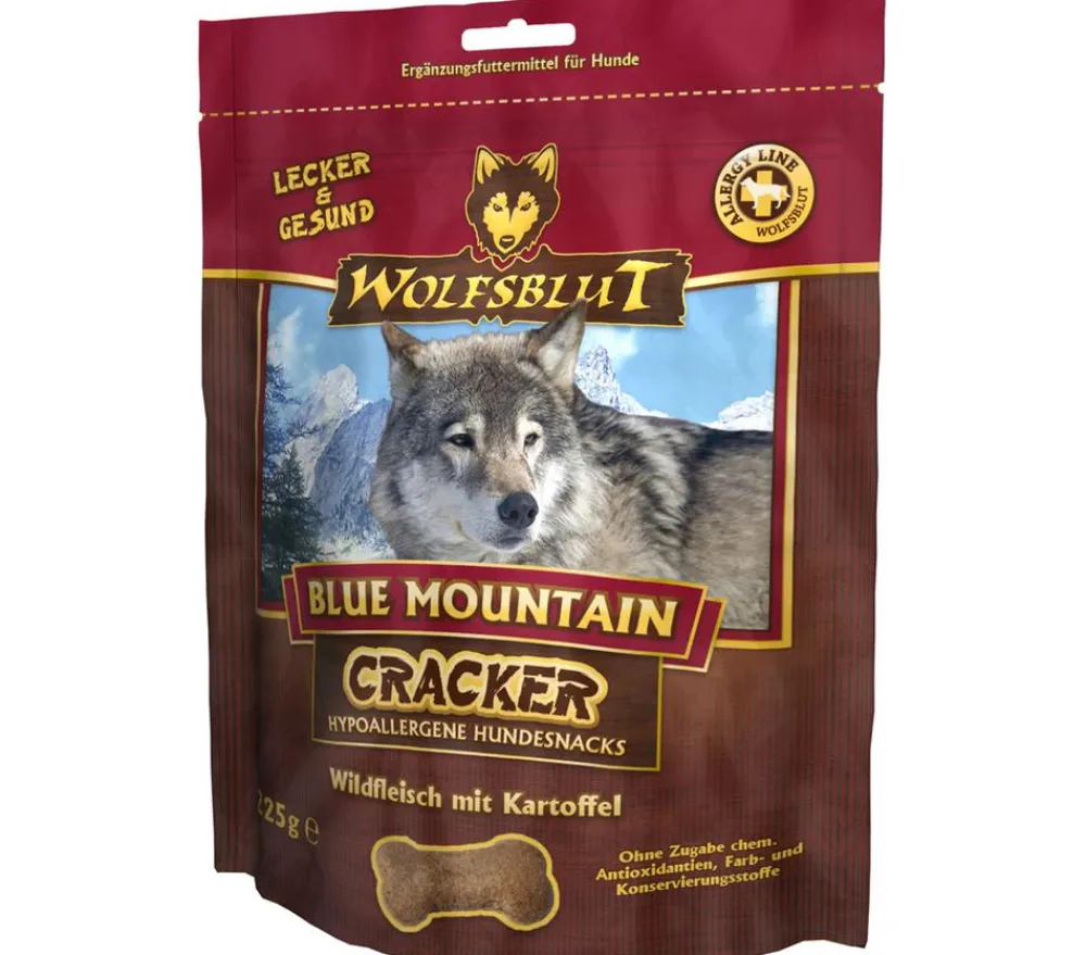 WOLFSBLUT Hundesnack Cracker Blue Mountain Wild, 225 g Hot
