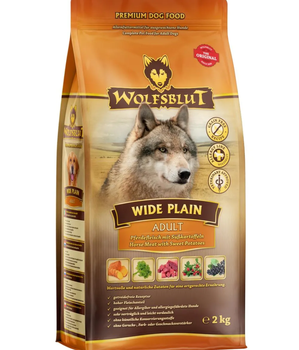 WOLFSBLUT Trockenfutter Hund > Trockenfutter für Hunde Wide Plain, Adult, Pferd & Süsskartoffeln