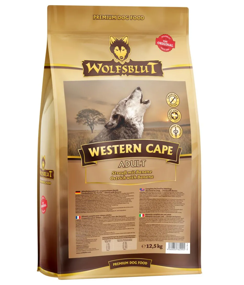 WOLFSBLUT Trockenfutter Hund > Trockenfutter für Hunde Western Cape, Adult, Strauß & Banane