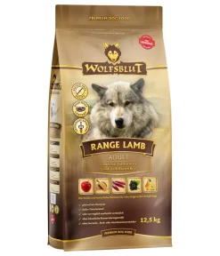 WOLFSBLUT Trockenfutter Hund - Trockenfutter für Hunde Range Lamb, Adult, Lamm & Vollkornreis