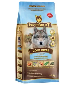 WOLFSBLUT Trockenfutter für Hunde Cold River Forelle & Süßkartoffel New