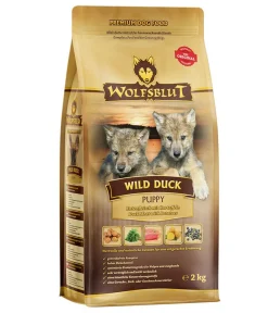 WOLFSBLUT Trockenfutter Hund - Trockenfutter für Hunde Wild Duck, Puppy, Ente & Kartoffeln