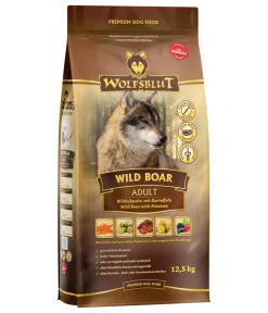 WOLFSBLUT Trockenfutter für Hunde Wild Boar, Adult, Wildschwein & Kartoffel