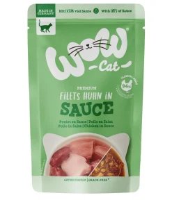 WOW Nassfutter Katze > ® Cat Nassfutter für Katzen Multipack Premium Filets in Sauce, Adult, 8 x 85 g