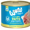 WOW Nassfutter Katze - ® Cat Nassfutter für Katzen Premium Paté Adult, 6 x 200 g