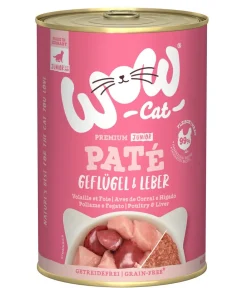 WOW Nassfutter Katze > ® Cat Nassfutter für Katzen Premium Paté Junior, 6 x 400 g