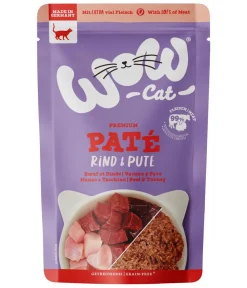 WOW Nassfutter Katze > ® Cat Nassfutter für Katzen Premium Paté Adult, 12 x 125 g