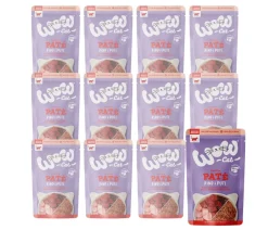 WOW Nassfutter Katze > ® Cat Nassfutter für Katzen Premium Paté Adult, 12 x 125 g