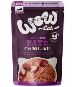 WOW Nassfutter Katze - ® Cat Nassfutter für Katzen Premium Paté Senior, 12 x 125 g