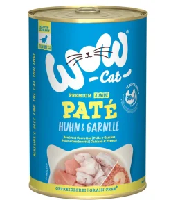 WOW Nassfutter Katze - ® Cat Nassfutter für Katzen Premium Paté Junior, 6 x 400 g