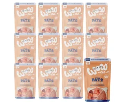 WOW Nassfutter Katze - ® Cat Nassfutter für Katzen Premium Paté Adult, 12 x 125 g